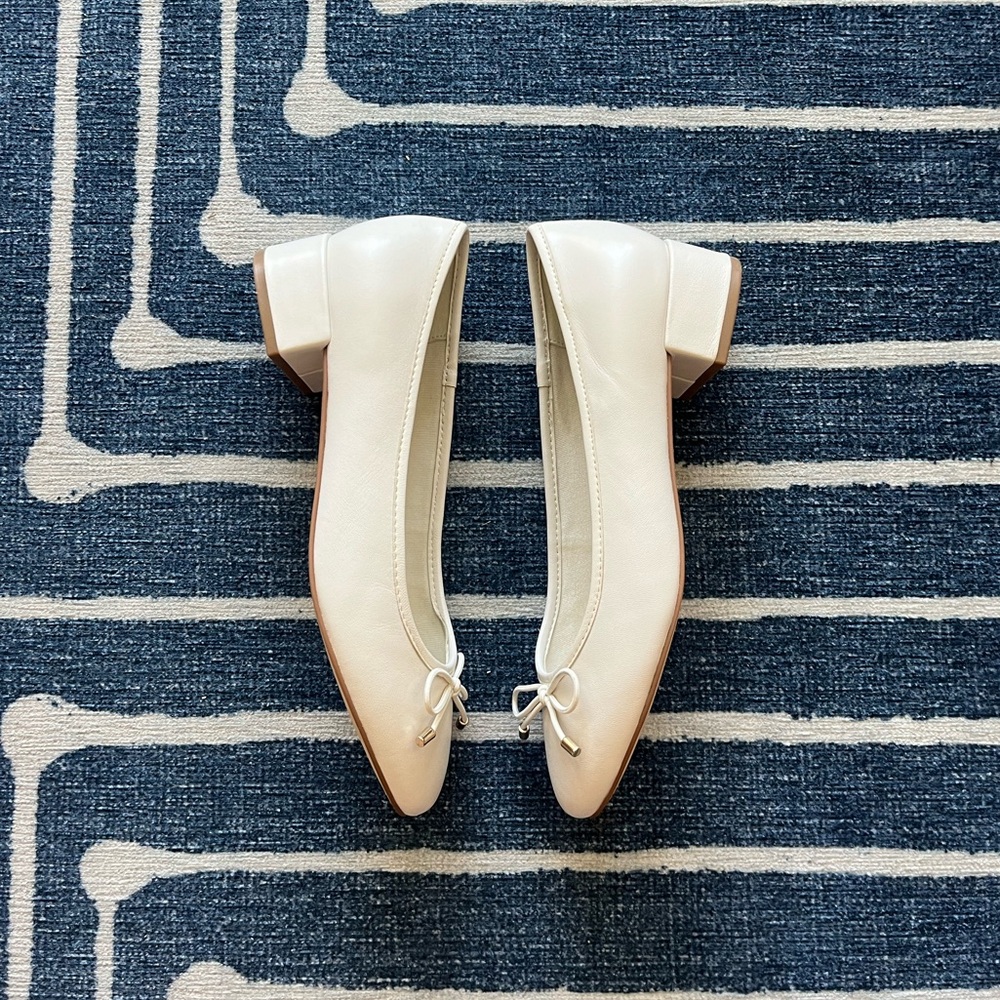 Steve Madden Women's Cherish Pump, White Leather, 7.5 - Picture 3 of 8